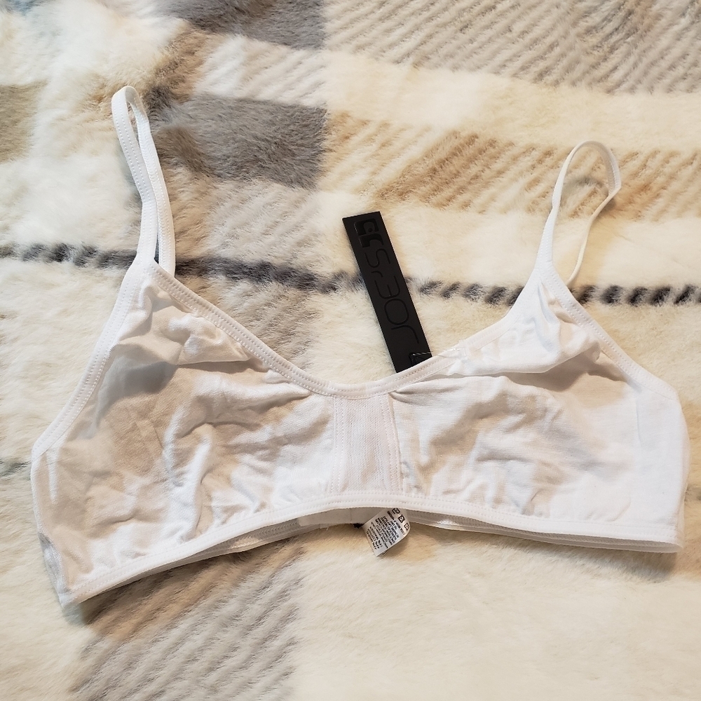 Joe's Jeans Basic White Bralette NWT XS